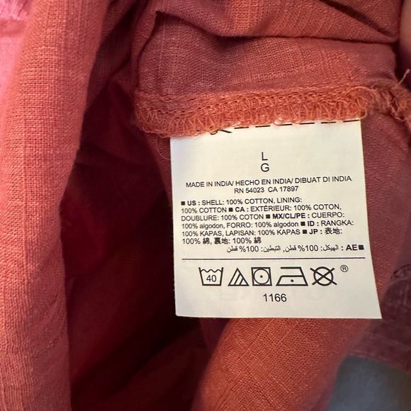 Old Navy Women’s Pink Button Up pullover t shirt dress long sleeve size large - Picture 5 of 8